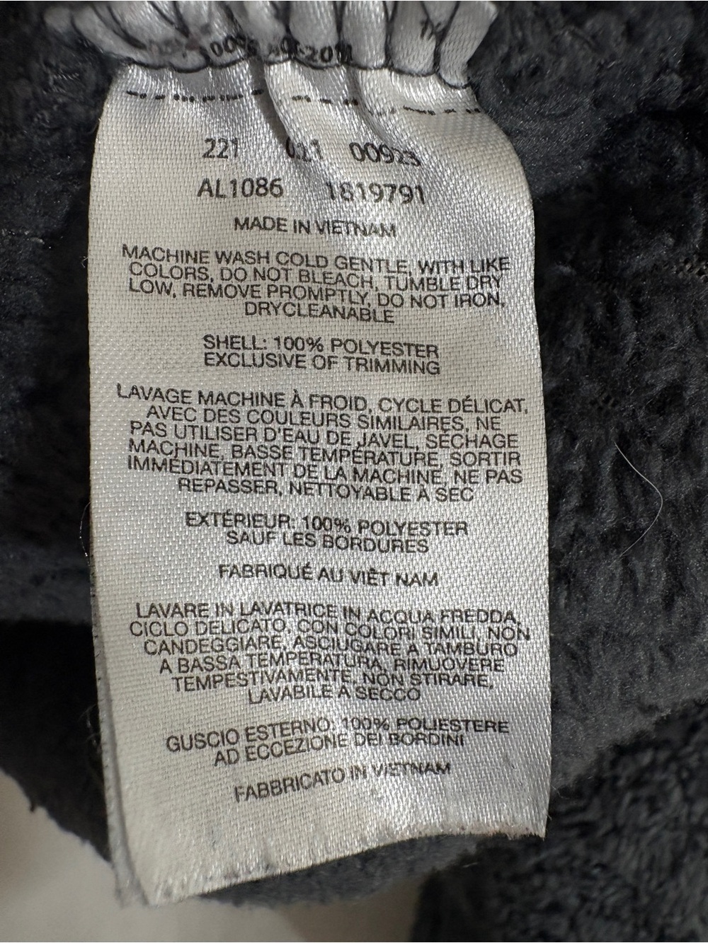 Columbia Fire Side II Sherpa Fleece Jacket Women’s L Gray Full Zip AL1086 - Picture 5 of 6